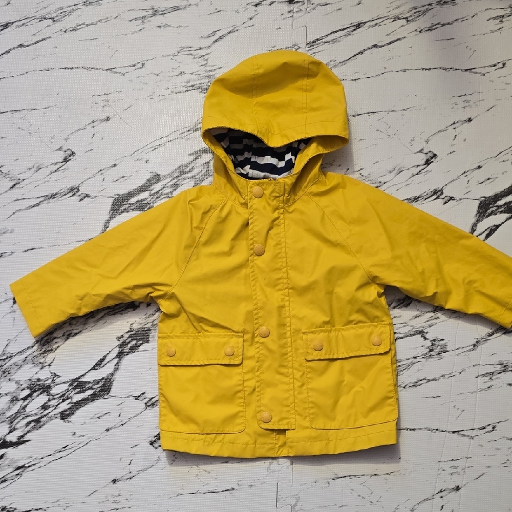 GAP Kids Yellow Hooded Raincoat